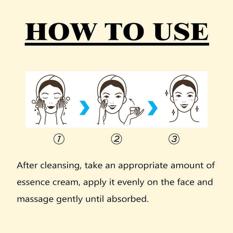 Snail Essence Cream, Lighten Fine Lines Hydrating Moisturizing Whitening Skin Protein Repair Cream