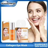 Highprime Water Soluble Collagen Film Black Technology Mist Kit Facial Skin Care Suit anti Wrinkle Firming Remove Eye Bags Mask
