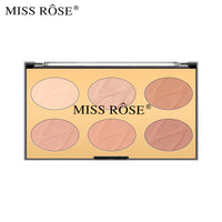 Wet And Dry Matte Multi-Function Six Color Nose Shadow Silhouette High Gloss Powder Oil Waterproof Durable Honey Powder