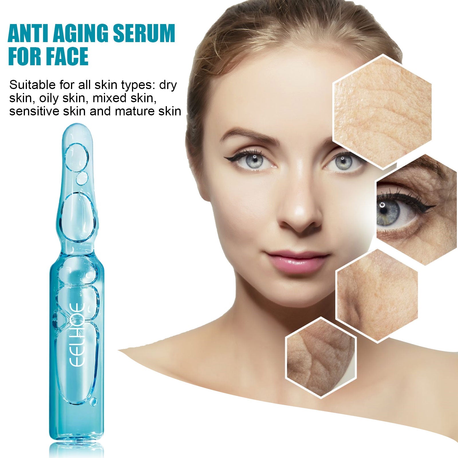 EELHOE Anti-Wrinkle Ampere Essence, Skin Care Firming Anti-aging Lightening lines Essence