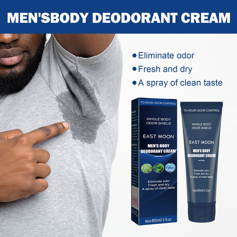 Men's Body Deodorant Cream, Gentle Body Deodorant Cream For Men's Body Care