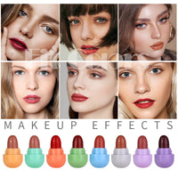 Fit Colors 8 Colors Chewing Gum Small Lipstick Matte Velvet Non-Stick Cup Mini Capsule Lipstick Set