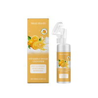 West&Month Vitamin C Foam Cleanser Gently Cleanses Pores, Removes Acne And Cleanses Face With Refreshing Moisture