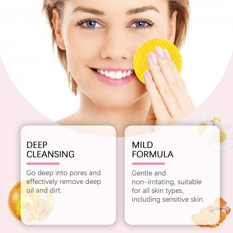 EELHOE Turmeric Acid Cleansing Pads - Lightens Acne, Brightens Pores