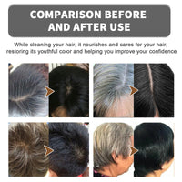 Dark Hair Shampoo, Polygonum Multiflorum Essence Moisturizes And Nourishes Hair Natural Black Hair Silky Glossy Shampoo