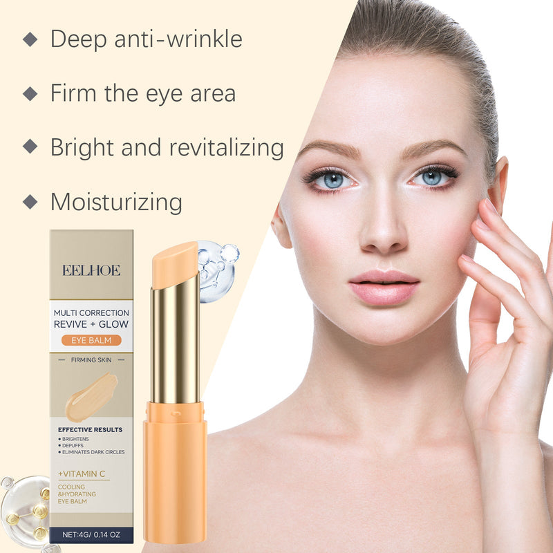 EELHOE Vitamin C Brightening and Firming Eye Cream Stick reduces fine lines and improves eye area and nourishes eyes gently