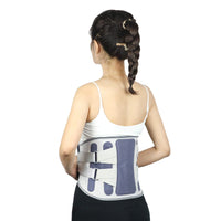 Widening waist belt and detachable steel plate lumbar support
