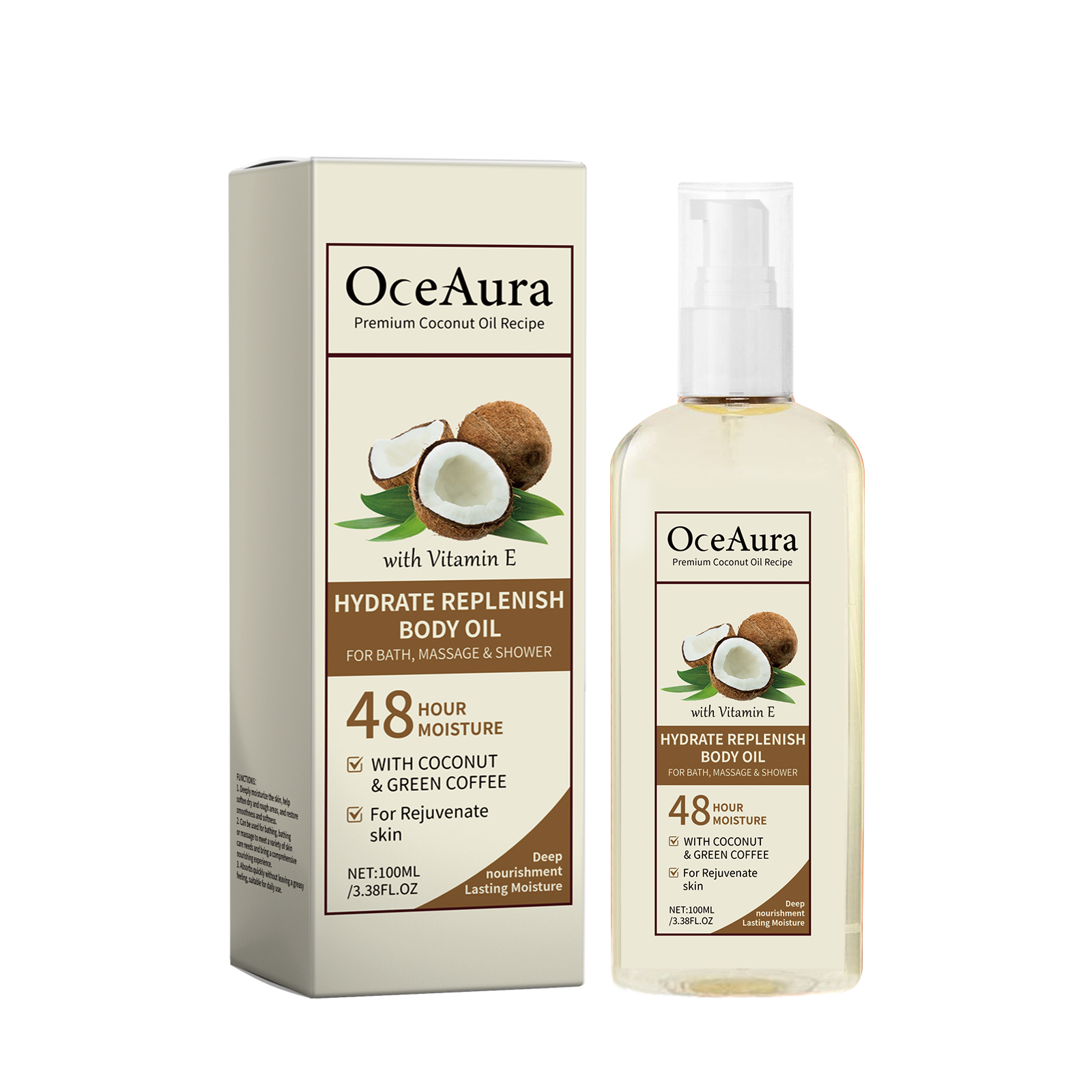 Coconut Oil Dip Massage Moisturizing Moisturizing Soothing And Nourishing Body Oil For Daily Massage