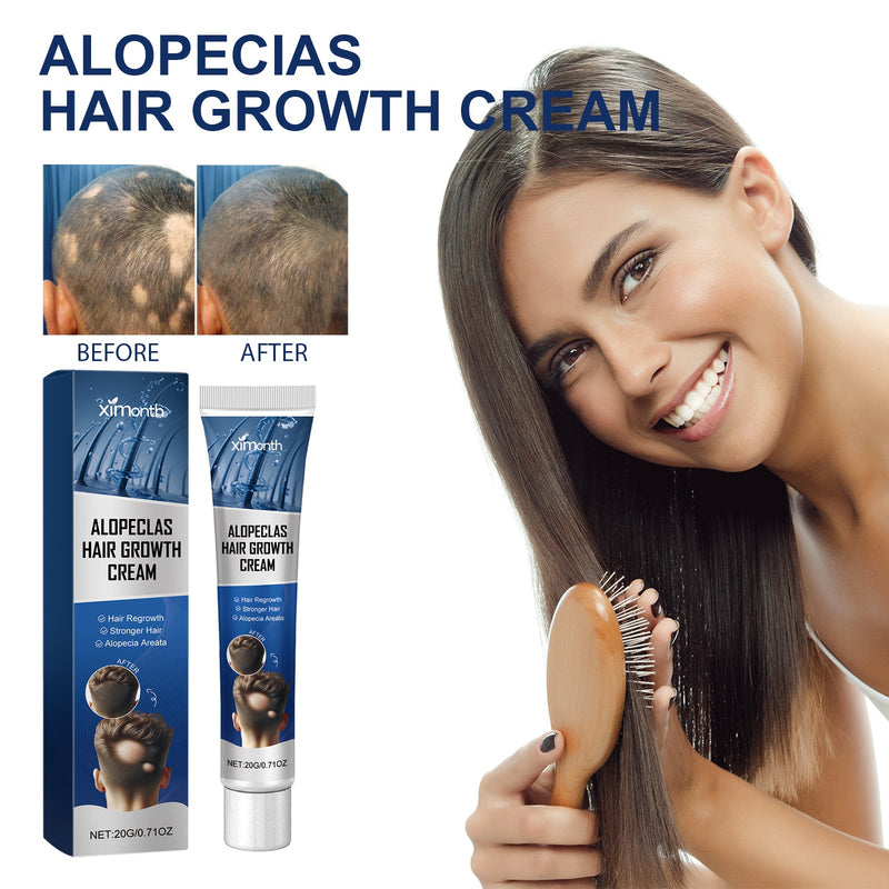 Alopecias Hair Growth Cream, Scalp Deep Nutrition Hair Repair Hair Follicle Rejuvenating Gloss Brightening Cream