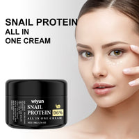 Wiyun Snail Protein All In One Cream, Hydrating Moisturizing Refreshing Delicate Skin Repair Dark Yellow Face Brightening Cream
