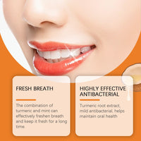 Oralhoe Turmeric Toothpaste Gently Cleans Teeth Repair Dental Hygiene Care Improves Yellow Teeth Brightening Remove Stains