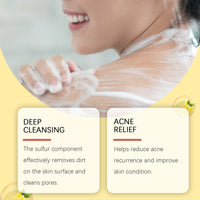 Sulphur Cleansing Shower Gel Moisturizes Body Skin, Relieves Dryness And Gently Cleans Refreshing Bath