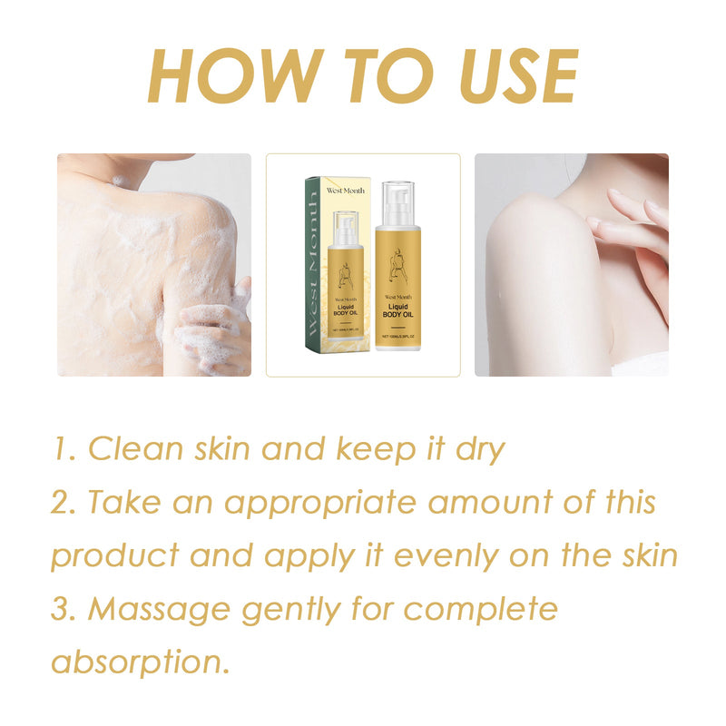 Liquid Body Oil, Moisturize And Firm Skin To Relieve Dryness And Peeling