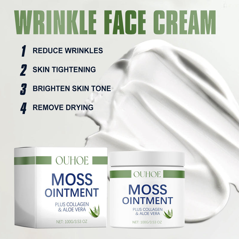 Anti-Wrinkle Moisturizing Cream, Face Collagen Hydrating Anti-Wrinkle Aloe Essence Moisturizing Refreshing Skin Care Cream