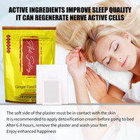 EELHOE Tongluo Foot Patch To Relieve Meridian Tongluo Sleep Health Ginger Essence To Remove Dampness And Cold Body Care Patch