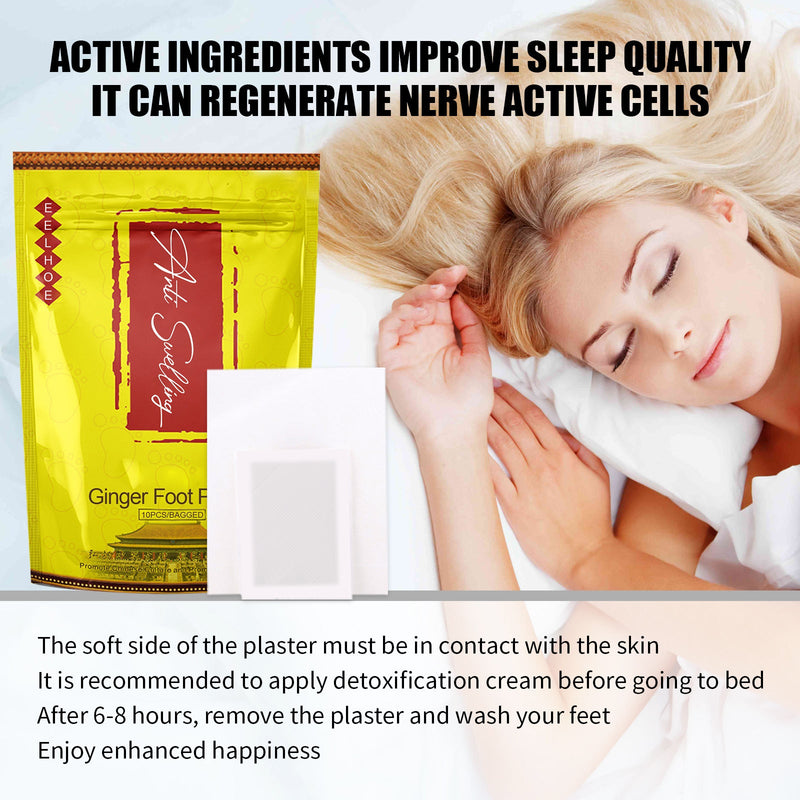 EELHOE Tongluo Foot Patch To Relieve Meridian Tongluo Sleep Health Ginger Essence To Remove Dampness And Cold Body Care Patch
