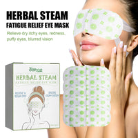 EELHOE Herbal Steam Fatigue Relief Eye Mask, Relieve Eye Strain And Eye Discomfort Herbal Essence Hot Compress Eye Mask