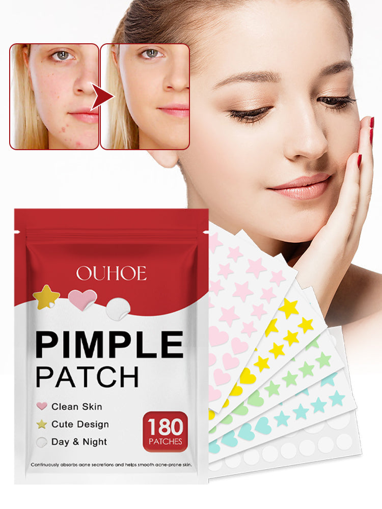 Facial Care Acne Patch, Gently Clean And Reduce Acne Skin Soft Smooth Multi-Shape Portable Acne Patch