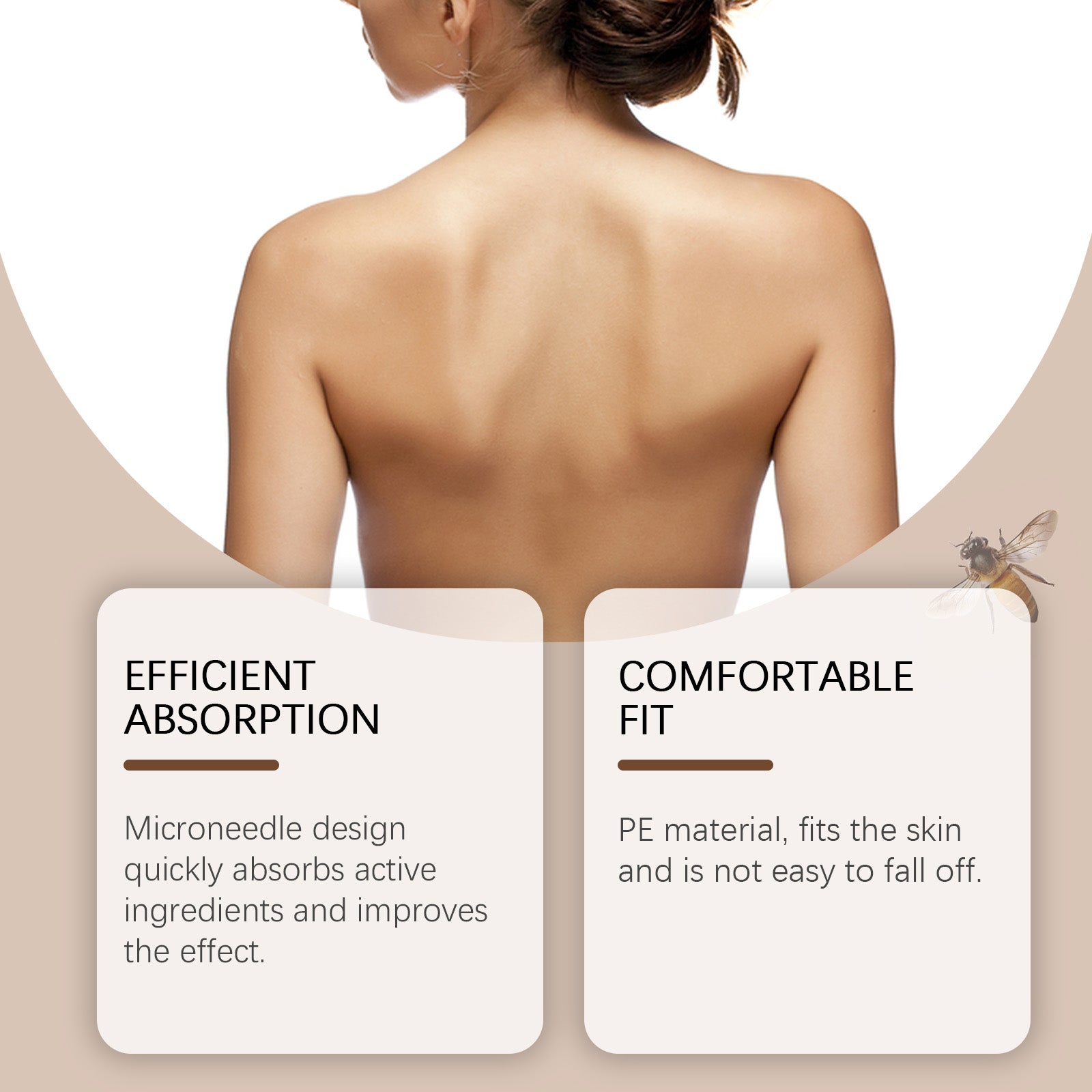 Bee Venom Skin Care Patch, Gently Cleanses Body Skin, Silky Moisturizing Skin Repair Patch