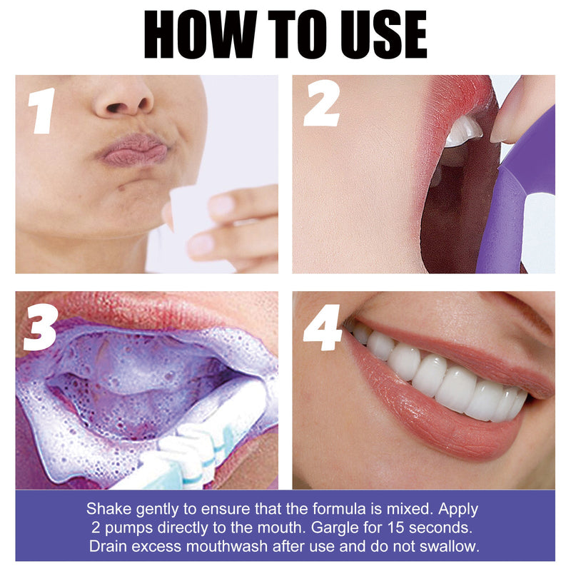 OUHOE Teeth Whitening Mousse Toothpaste, Mouth Cleaning Remove Dirt Yellow Teeth Care Fresh Breath Whitening Teeth Toothpaste