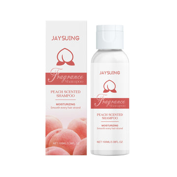 Jaysuing Ladies White Peach Fragrance Shampoo, Gentle Nourishing Dry And Smooth Hair Shampoo