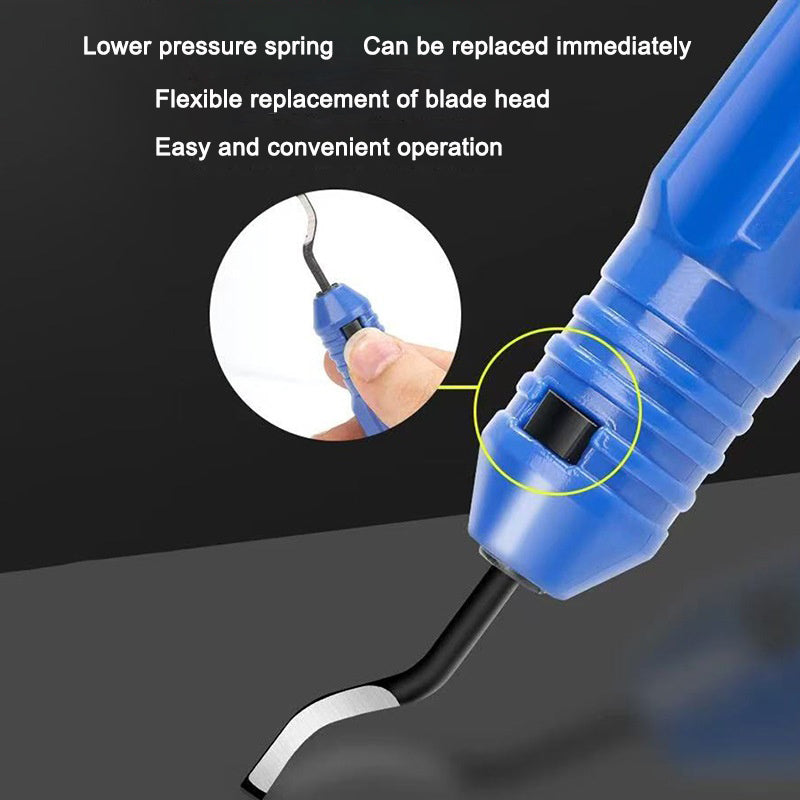 Rotating scraper deburring inner hole chamfering knife