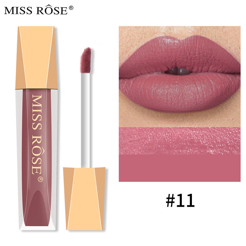 Matte Lip Gloss Liquid Pearlescent Lip Gloss Non Fading Non Stick Cup Velvet Lip Glaze Lipstick