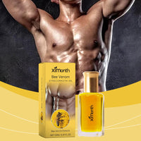Bee-Venom Men's Breast Shaping Oil Men's Chest Firming Contour Moisturizing Skin Massage Treatment