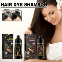 EELHOE White To Black Dyed Shampoo (Natural Brown) Polygonum Multiflorum Essence Moisturizing, Cleaning And Repairing Black And Smooth Hair Shampoo