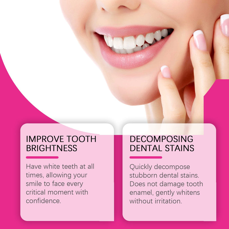 Oralhoe Teeth Whitening Adhesive For Cleaning Mouth Stains Tartar Teeth Yellow Teeth Whitening Portable Adhesive