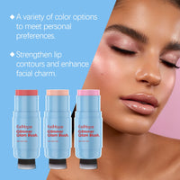 Eelhope Double Head Blush Stick Blush Stick Color Multicolor, Non-Fading Moisturizing And Moisturizing Multi-Purpose Blush Stick
