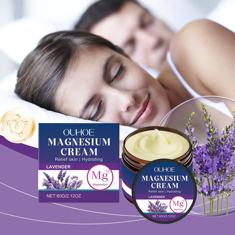 OUHOE Body Soothing Magnesium Cream, Eases Wrist And Knee Joint Discomfort With Gentle Ingredients For Daily Massage Treatments