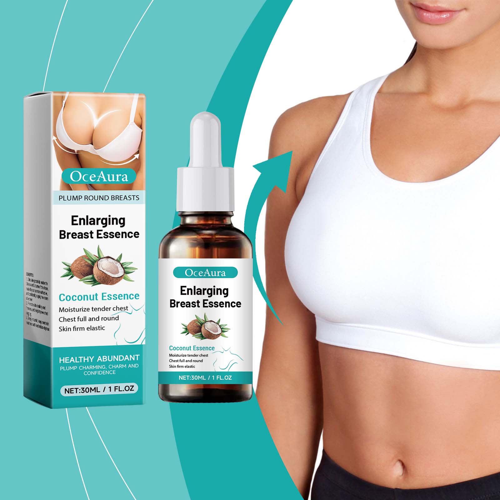 Breast Beauty Serum Lifts And Tightens Breasts To Moisturize, Smooth, Plump And Plump Curves