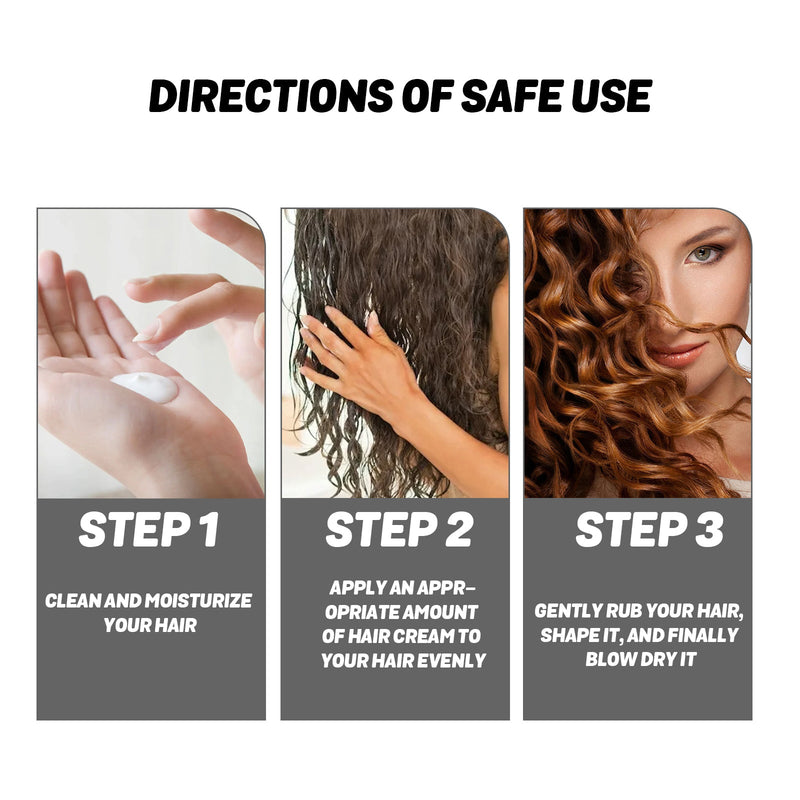 Styling Cream, Hair Styling And Maintenance Natural Soft Light Moisturizing Essence Elastin