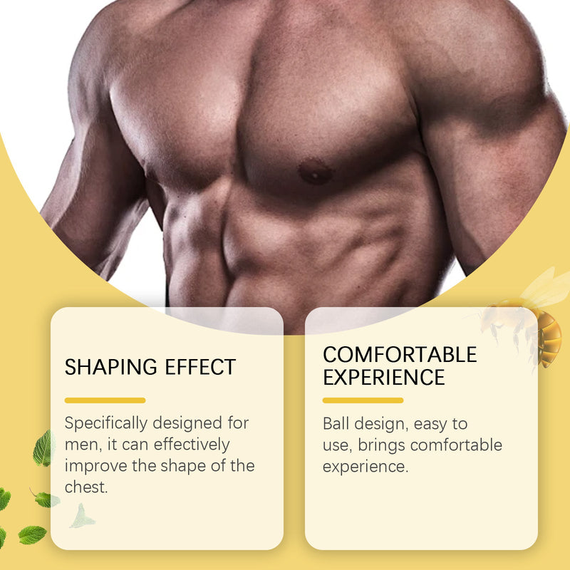 Bee-Venom Men's Breast Shaping Oil Men's Chest Firming Contour Moisturizing Skin Massage Treatment
