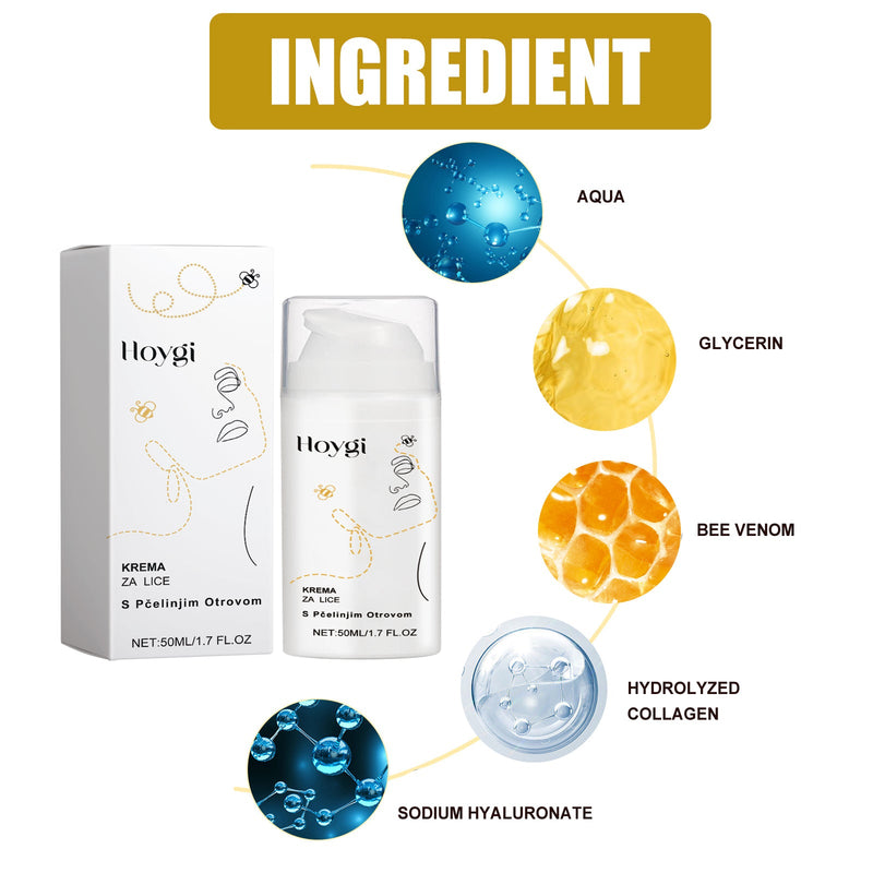Krema Za Lice S Pčelinjim Otrovom, Fade Out Fine Lines Wrinkles Hydrating Moist Firming Skin Bright Skin Anti-Wrinkle Cream