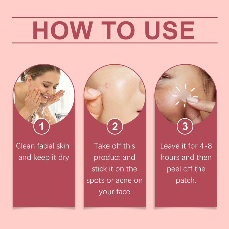 Invisible Acne Patch, Gentle Cleansing Facial Skin Moisturizing Acne Skin Portable Patch