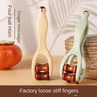 Hand Massage Roller - Wooden Roller Finger Massager for Joint and Meridian Therapy, Hand Massage Tool