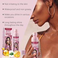 Stage Makeup Glitter Spray Facial Clavicle Brightening Glitter Natural Stereoscopic Long-Lasting Highlighter Spray