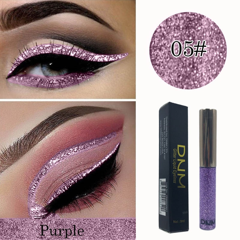 16 Colours Shiny Pearlescent Metallic Eyeliner Eyeshadow Pen Glitter Matte Liquid Eyeliner Waterproof Lasting Maquiagem TSLM1