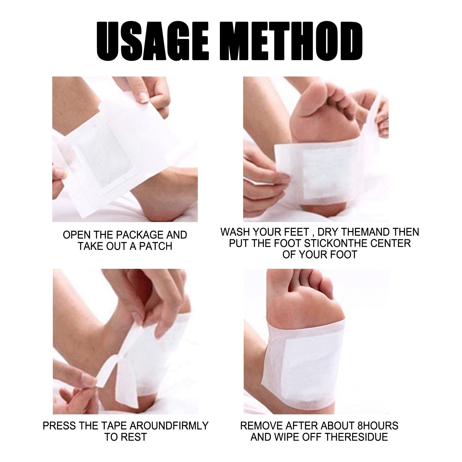 Deep Cleansing Foot Patch, Foot Massage To Relieve Stress Patches To Improve Sleep Quality