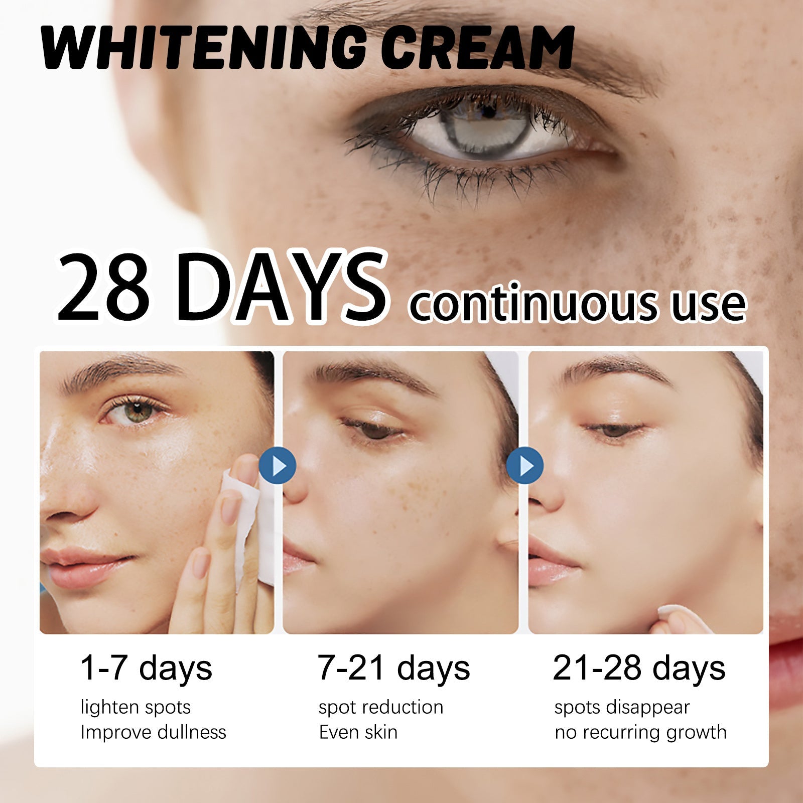 Whitening Cream, Refreshing Moisturizing And Brightening Skin Tone Natural Radiance Tender Skin Moisturizing Beauty Cream