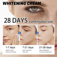 Whitening Cream, Refreshing Moisturizing And Brightening Skin Tone Natural Radiance Tender Skin Moisturizing Beauty Cream
