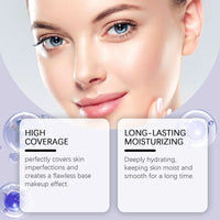 Eelhope Concealer Foundation Air Cushion Moisturizing Easy Concealer Brightening Face Light Base Makeup
