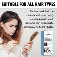 EELHOE Leavehin Repair Hair Mask, Repair Dry And Frizzy Hair Smooth Smooth Anti-Loss Hair Care Hair Mask