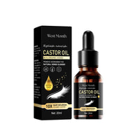 West&Month Castor Oil Mascara, Thickening & Moisturizing Natural Long Jet Black Curling Mild Mascara