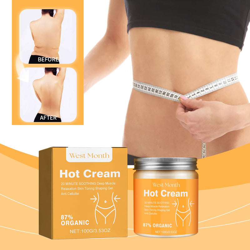 Body Care Cream, Massage Skin Legs Arms Waist Body Firming Cream