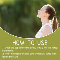Natural Herbal Treatment Spray For Cough And Throat Obstructed Breathing Body Treatment Spray