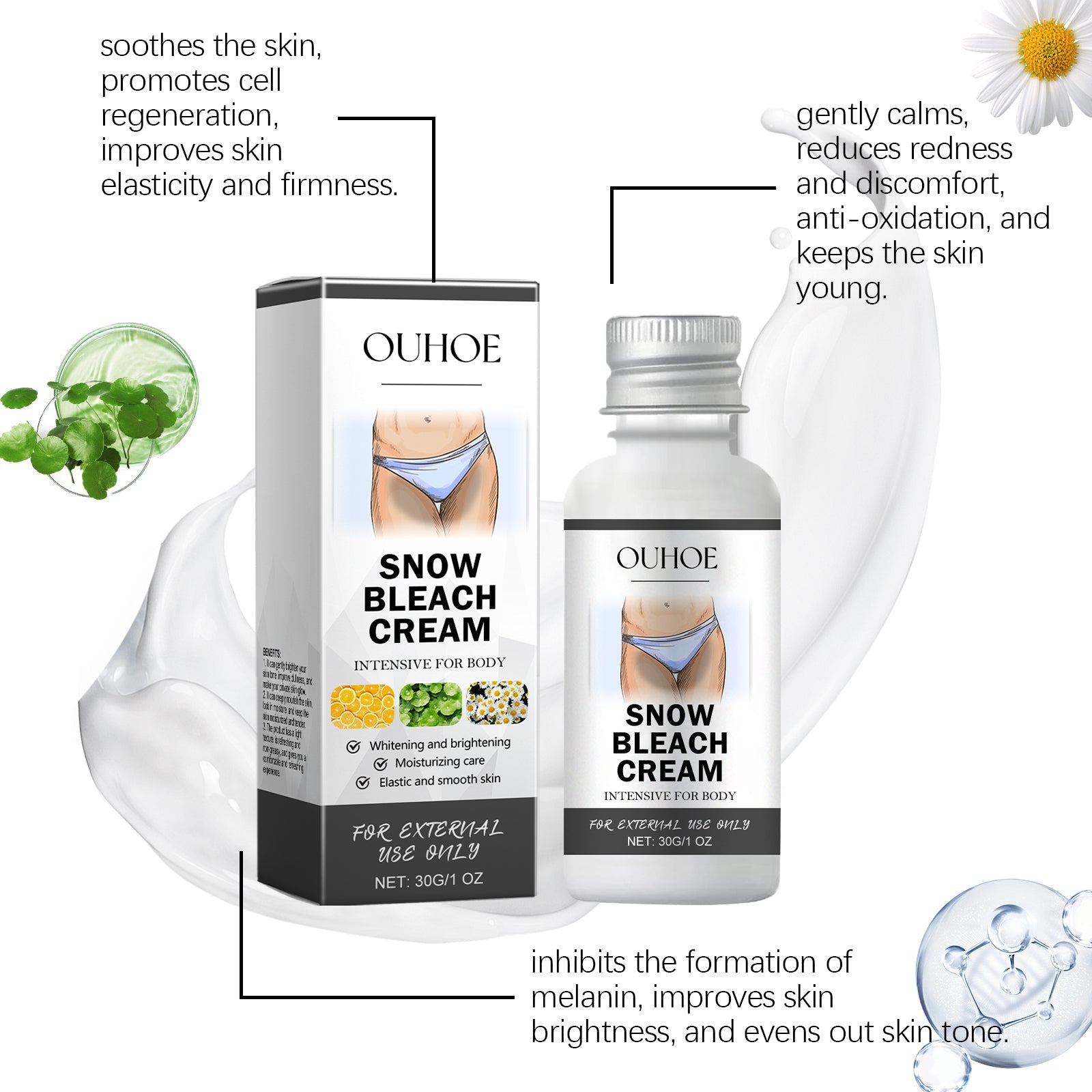 Brightening And Moisturizing Cream For Face And Eyes, Gently Hydrating And Nourishing To Glow Naturally