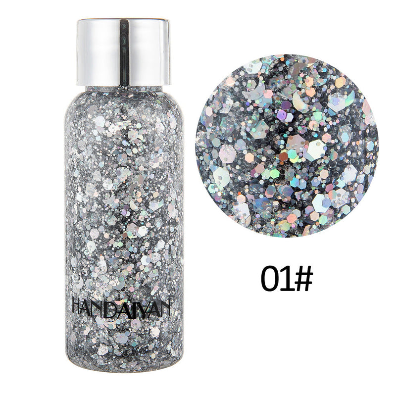 HANDAIYAN Mermaid Scale Face Body Sequins Body Lotion Glitter Cream Eye Shadow Colorful Polarized Stage Makeup